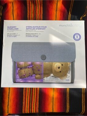 Munchkin Gray and Purple Portable Nursery Sterilizer
